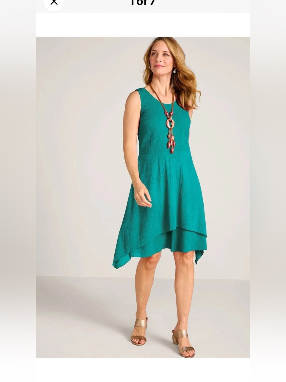Soft surroundings Siesta Key Gauze Dress size M. 100% cotton